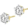 Apart Kolczyki z żółtego złota z brylantami - 0,85 ct - próba 585< Kolczyki Z Diamentami