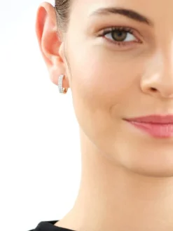 Apart Kolczyki z żółtego złota z brylantami laboratoryjnymi - koła - 0,50 ct - próba 585< Wszystkie