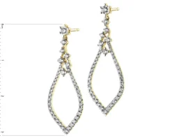 Discount Apart Kolczyki z żółtego złota z brylantami - 0,51 ct - próba 585