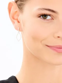 Discount Apart Kolczyki z żółtego złota z brylantami - 0,51 ct - próba 585