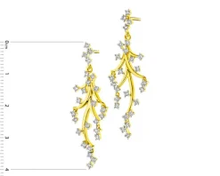 Discount Apart Kolczyki z żółtego złota z brylantami - 0,81 ct - próba 585