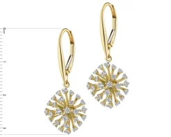 Apart Kolczyki z żółtego złota z brylantami - 0,69 ct - próba 585< Wszystkie