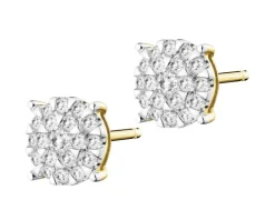 Hot Apart Kolczyki z żółtego złota z brylantami - 0,27 ct - próba 585