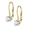 Apart Kolczyki z żółtego złota z brylantami - SI2/G - 0,89 ct - próba 585< Wszystkie