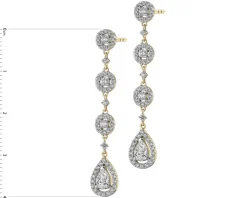 Apart Kolczyki z żółtego złota z diamentami - 1,30 ct - próba 585< Wszystkie