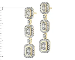 Apart Kolczyki z żółtego złota z diamentami - 0,93 ct - próba 585< Wszystkie