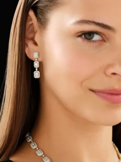 Apart Kolczyki z żółtego złota z diamentami - 0,93 ct - próba 585< Wszystkie
