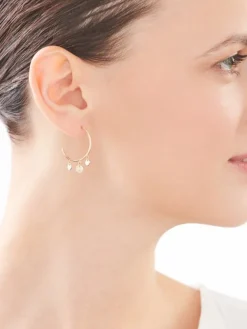Apart Kolczyki z żółtego złota z diamentami - koła - 0,01 ct - próba 375< Kolczyki Z Diamentami