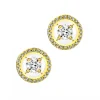 Best Apart Kolczyki z żółtego złota z diamentami - koła - 0,33 ct - próba 750