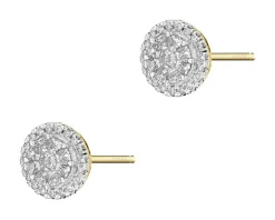 Outlet Apart Kolczyki z żółtego złota z diamentami - 0,83 ct - próba 585