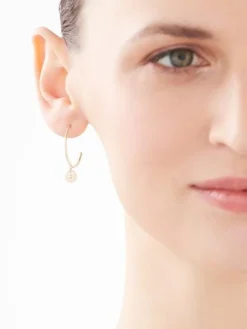 Apart Kolczyki z żółtego złota z diamentami - koła - 0,01 ct - próba 375< Wszystkie