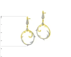 Apart Kolczyki z żółtego złota z diamentami - 0,27 ct - próba 585< Wszystkie
