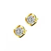 Sale Apart Kolczyki z żółtego złota z diamentami - 0,06 ct - próba 375