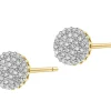 Apart Kolczyki z żółtego złota z diamentami - 0,20 ct - próba 585< Kolczyki Z Diamentami
