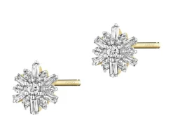 Apart Kolczyki z żółtego złota z diamentami - 0,15 ct - próba 585< Kolczyki Z Diamentami