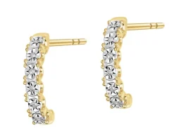 Apart Kolczyki z żółtego złota z diamentami - 0,03 ct - próba 375< Wszystkie