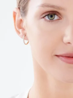 Apart Kolczyki z żółtego złota z diamentami - koła - 0,25 ct - próba 585< Wszystkie