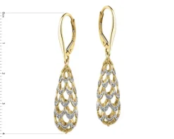 Apart Kolczyki z żółtego złota z diamentami - 0,10 ct - próba 585< Kolczyki Z Diamentami
