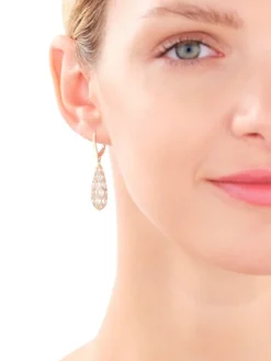 Apart Kolczyki z żółtego złota z diamentami - 0,10 ct - próba 585< Kolczyki Z Diamentami