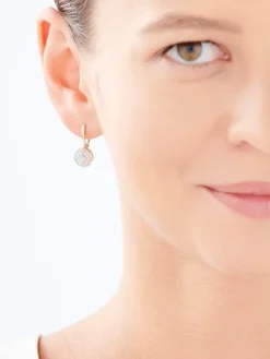 Apart Kolczyki z żółtego złota z diamentami - 0,33 ct - próba 585< Kolczyki Z Diamentami