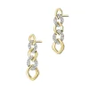 Outlet Apart Kolczyki z żółtego złota z diamentami - 0,25 ct - próba 585