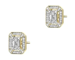 Apart Kolczyki z żółtego złota z diamentami - 0,33 ct - próba 585< Kolczyki Z Diamentami