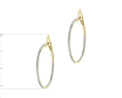 Apart Kolczyki z żółtego złota z diamentami - koła - 0,50 ct - próba 585< Kolczyki Z Diamentami