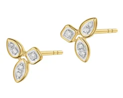 Apart Kolczyki z żółtego złota z diamentami - 0,07 ct - próba 375< Wszystkie