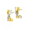 Apart Kolczyki z żółtego złota z diamentami - 0,03 ct - próba 585< Kolczyki Z Diamentami