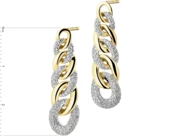 Apart Kolczyki z żółtego złota z diamentami - 0,50 ct - próba 585< Kolczyki Z Diamentami