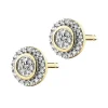Apart Kolczyki z żółtego złota z diamentami - 0,12 ct - próba 585< Kolczyki Z Diamentami