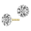 Apart Kolczyki z żółtego złota z diamentami - 0,008 ct - próba 375< Kolczyki Z Diamentami