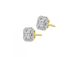 Apart Kolczyki z żółtego złota z diamentami - 0,17 ct - próba 585< Wszystkie