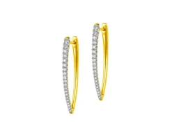 Apart Kolczyki z żółtego złota z diamentami - 0,50 ct - próba 585< Wszystkie