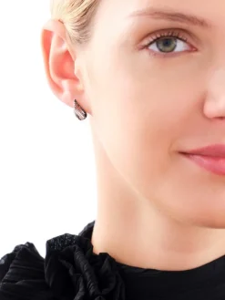 Discount Apart Kolczyki z żółtego złota z diamentami - 0,35 ct - próba 585