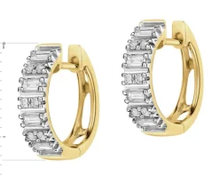 Apart Kolczyki z żółtego złota z diamentami - koła - 0,27 ct - próba 585< Wszystkie
