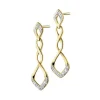 Apart Kolczyki z żółtego złota z diamentami - 0,05 ct - próba 375< Kolczyki Z Diamentami