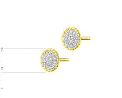Apart Kolczyki z żółtego złota z diamentami - 0,10 ct - próba 585< Wszystkie