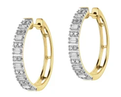 Apart Kolczyki z żółtego złota z diamentami - koła - 0,52 ct - próba 585< Wszystkie