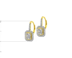 Apart Kolczyki z żółtego złota z diamentami - 0,72 ct - próba 585< Wszystkie
