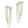 Apart Kolczyki z żółtego złota z diamentami - 0,05 ct - próba 375< Kolczyki Z Diamentami