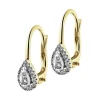 Apart Kolczyki z żółtego złota z diamentami - 0,15 ct - próba 585< Kolczyki Z Diamentami