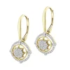 Apart Kolczyki z żółtego złota z diamentami - 0,33 ct - próba 585< Kolczyki Z Diamentami