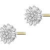 Online Apart Kolczyki z żółtego złota z diamentami - 0,25 ct - próba 585