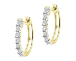 Apart Kolczyki z żółtego złota z diamentami - koła - 0,05 ct - próba 585< Wszystkie