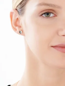 Apart Kolczyki z żółtego złota z diamentami - yin yang - 0,16 ct - próba 585< Wszystkie