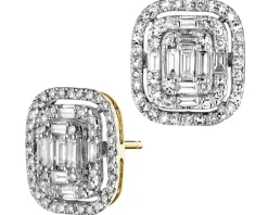 Hot Apart Kolczyki z żółtego złota z diamentami - 1,00 ct - próba 585