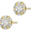 Apart Kolczyki z żółtego złota z diamentami - 0,05 ct - próba 375< Wszystkie