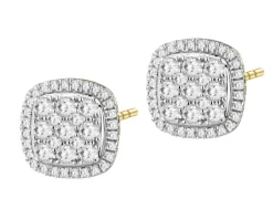 Apart Kolczyki z żółtego złota z diamentami - 0,60 ct - próba 585