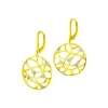 Online Apart Kolczyki z żółtego złota z diamentami - 0,03 ct - próba 585